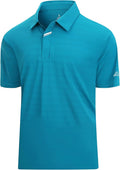 Premium men's jacquard golf polo with a clean hidden placket design