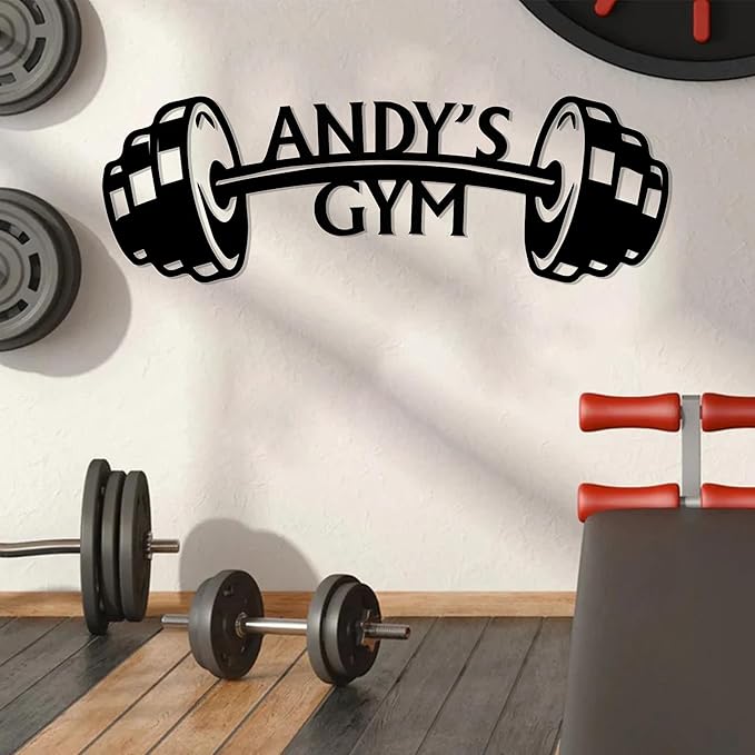 Luxury Personalized Gym Metal Sign, Custom Home Gym Sign, Home Gym Decorations, Gifts for Fitness Lovers, Workout Room Decor, Gym Signs for Home Gym, Christmas Gifts 5
