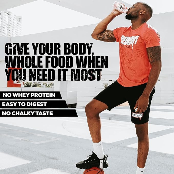 REDCON1 MRE Ready to Drink Protein Shakes, Vanilla Milkshake - Protein Drinks with Whole Food Sources - Sugar Free RTD Shake Formulated to Fuel Athletes at Any Time (12 Pack)