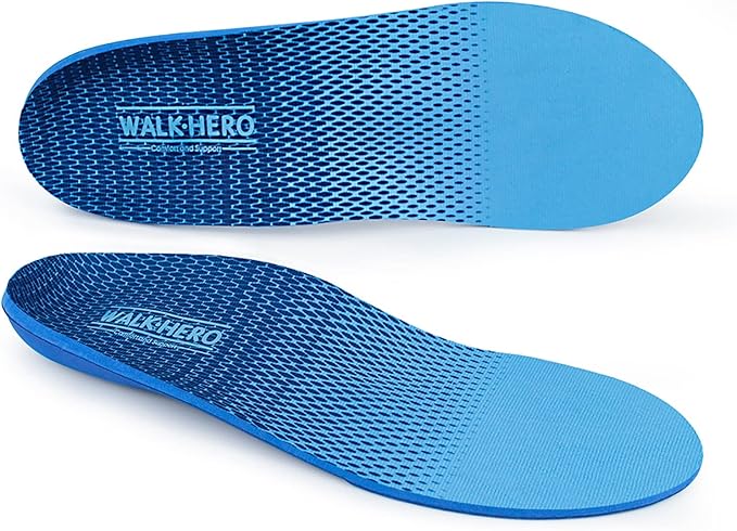 Plantar Fasciitis Feet Insoles Arch Supports Orthotics Inserts Relieve Flat Feet, High Arch (Mens 7-7 1/2 | Womens 9-9 1/2)