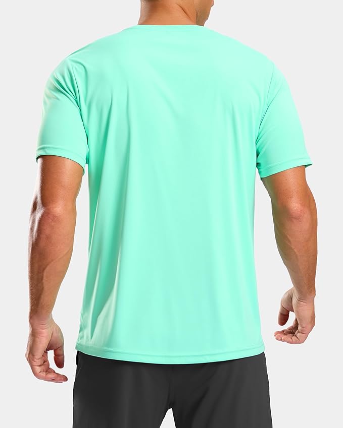 Men's Quick-Dry Athletic Short Sleeve Running & Workout Gym Shirt