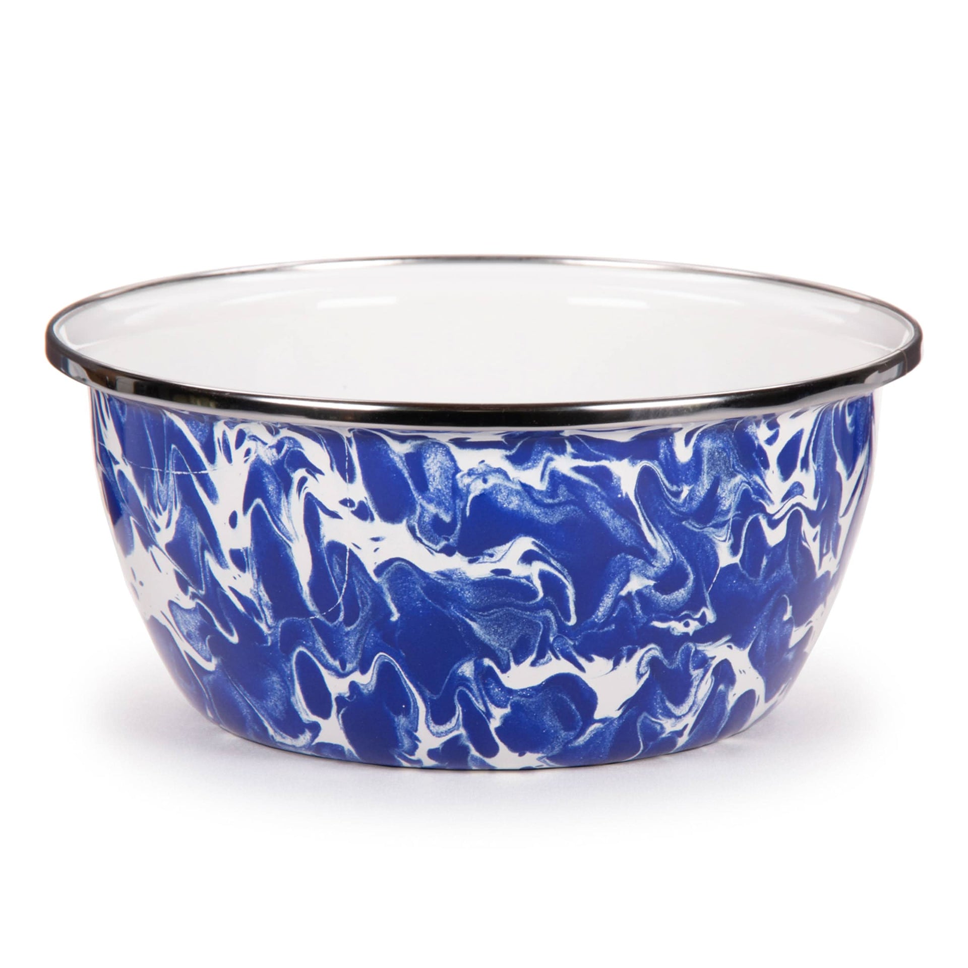 Aspen Grove Enamelware Salad Bowls - Rustic Set of 4
