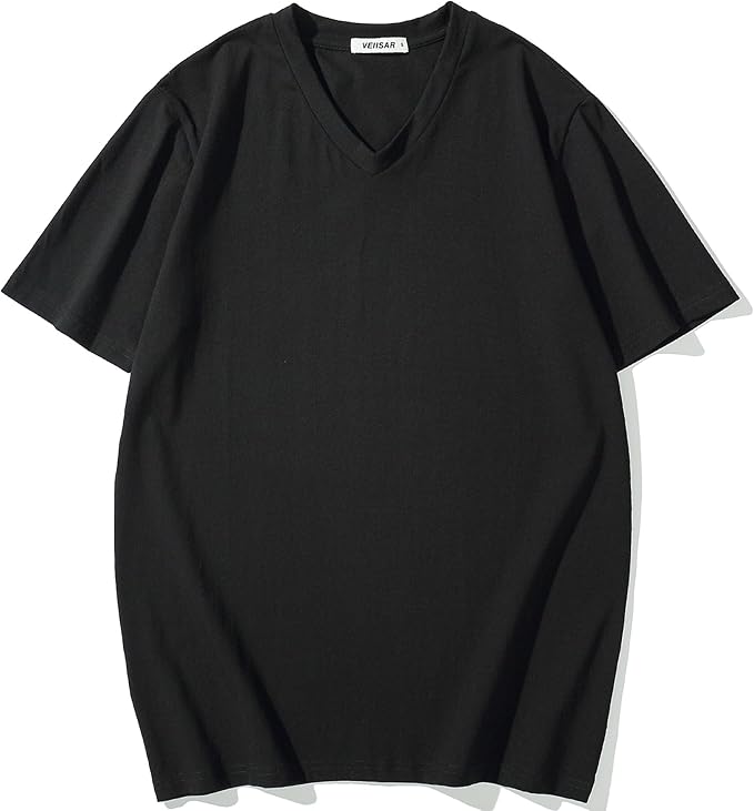 Men’s Modern Fitted V-Neck T-Shirt Premium Comfort Undershirt