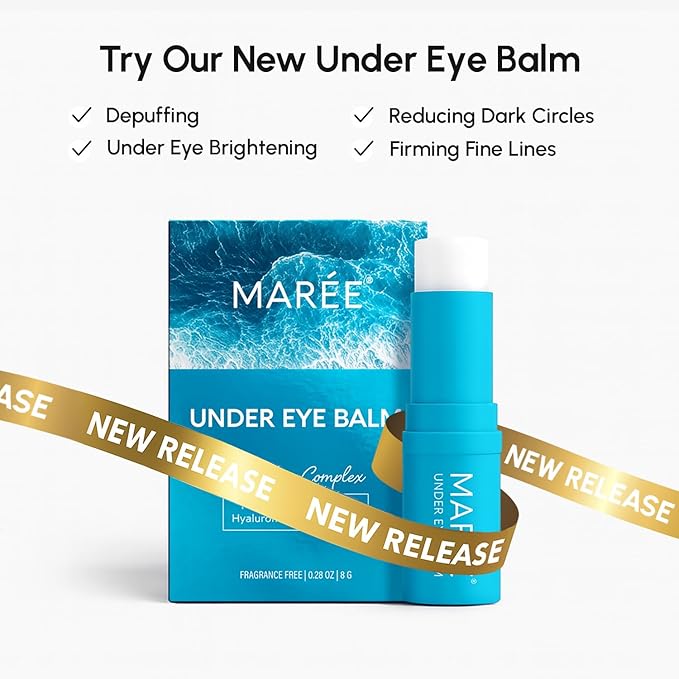 MAREE Moisturizer Body Butter Mousse - Whipped Body Butter for Women Smell Good - Facial Moisturizer for Dry Skin - Face Hand Body Cream for Women & Men with Marine Collagen, Shea Butter & Argan Oil