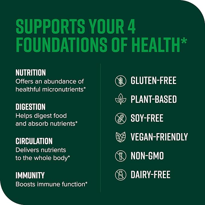 Vibrant Health, Green Vibrance, Vegan Superfood Powder, Boost Energy, 60 Servings