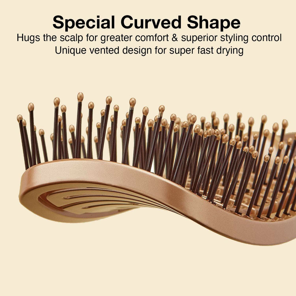 NanoThermic Ceramic + Ion Flex Hair Brush for Shiny Styling