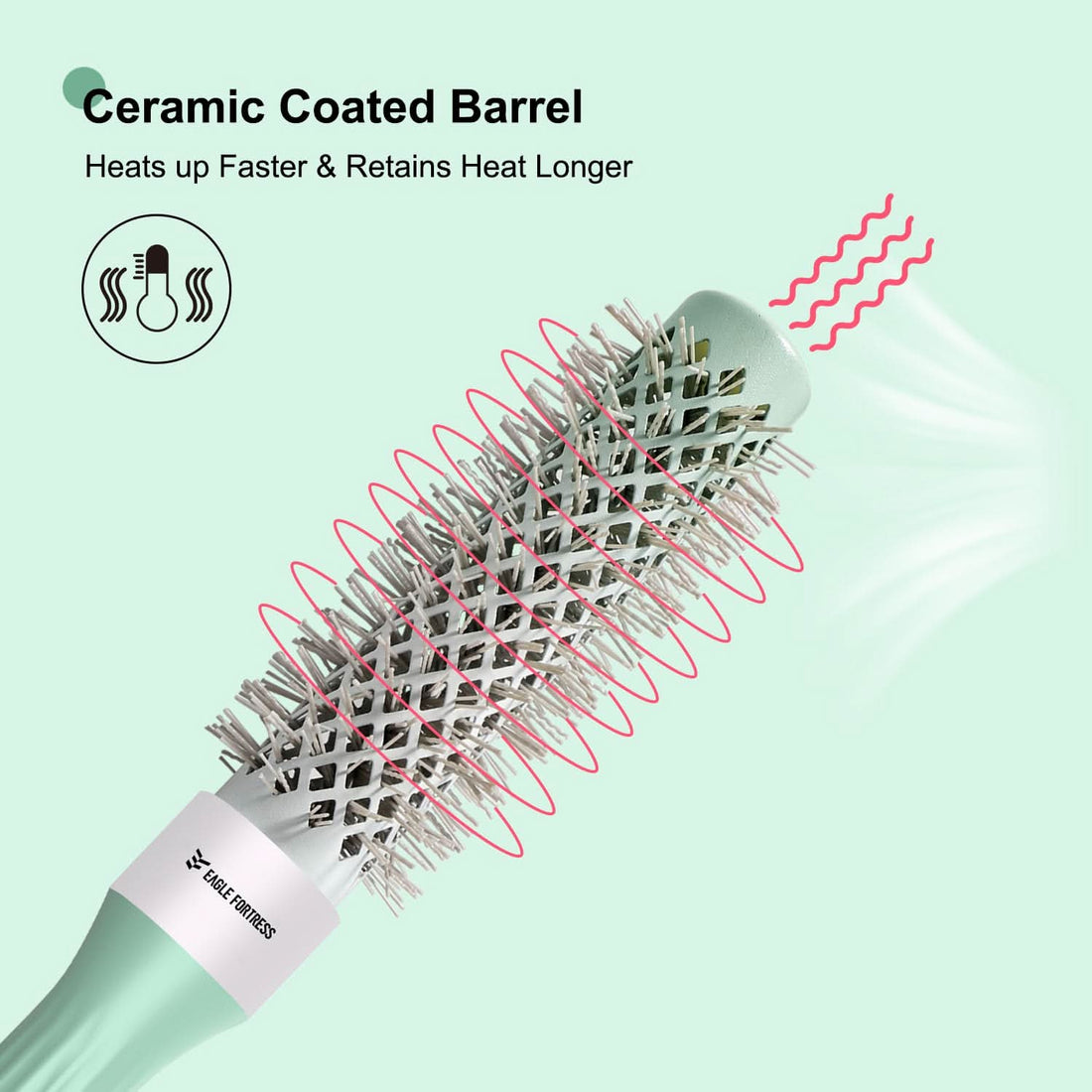 Professional Round Hair Brush 0.98in for Precision Styling