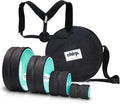 Ultimate Back + Neck Bundle, 4-Pack Chirp Wheel Massage Rollers, Carrying Case, Upper Back Posture Corrector, Includes Focus, Muscle Massage, and Gentle High Density Foam Rollers, Up to 500 lbs, Mint