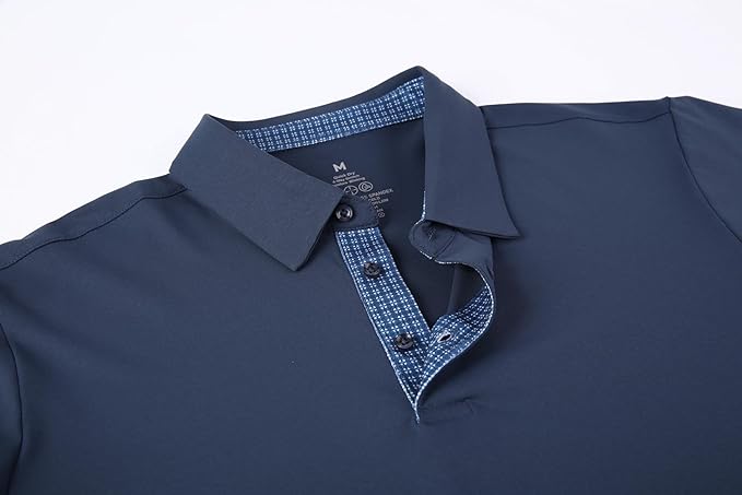 Men's Moisture-Wicking Golf Polo Shirt - Quick-Dry Performance Fit