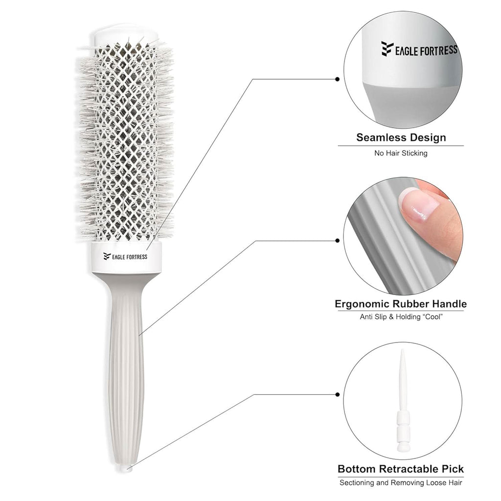 1.69in Extended Barrel Round Hair Brush for Voluminous Styling
