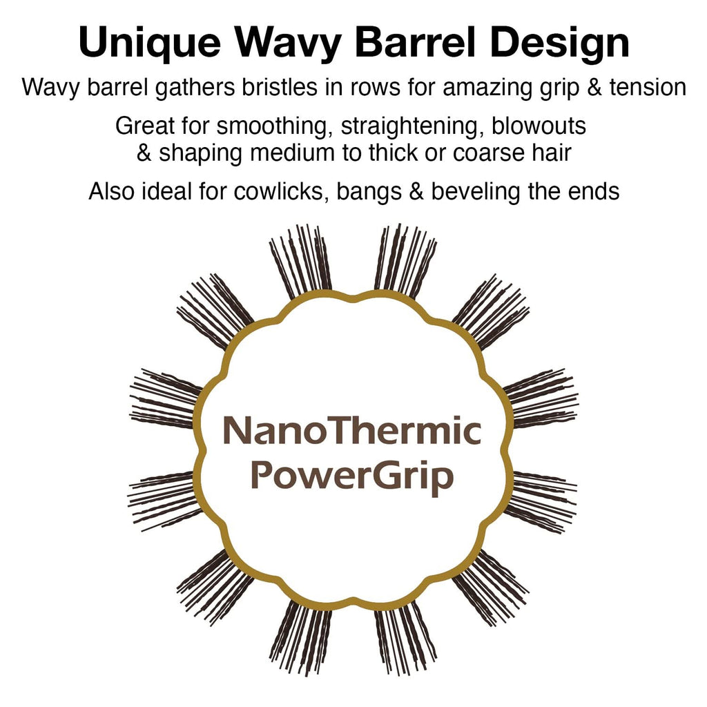 NanoThermic PowerGrip Thermal Brush 1 3/4 Inch for Superior Styling
