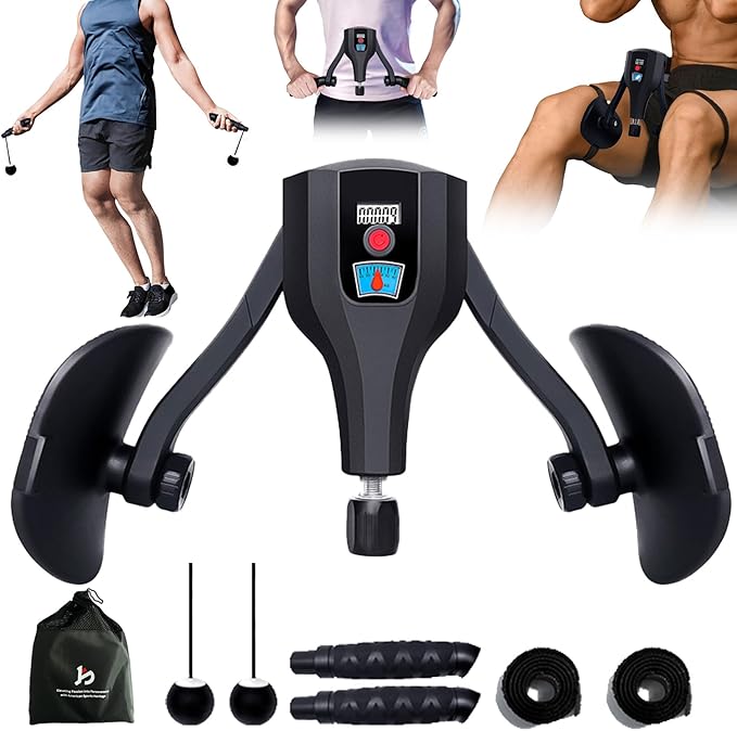 Thigh Trainer 0-132 lbs Adjustable Resistance Pelvic Floor Muscle Kegel Exerciser, Thigh Exerciser & Booty Trainer for Women & Men, Pelvic Floor Exercise Workout Machine