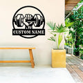 Personalized Metal Gym Sign, Custom Fitness Metal Wall Decor, Body Builder Lovers Gift, Gym Custom Unique Metal Wall Art, fitness room decor, home gym decor, gym wall art (Style-6)