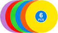 9 inch Spot Markers Flat Field Cones, Non Slip Rubber Agility Markers Flat Field Cones for Soccer Basketball Sports Speed Agility Training （6 pcs）