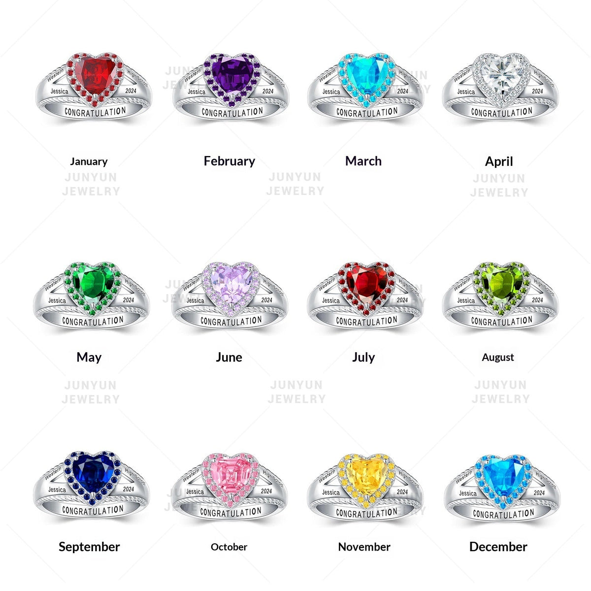 College Graduation Class Commemorative Ring
