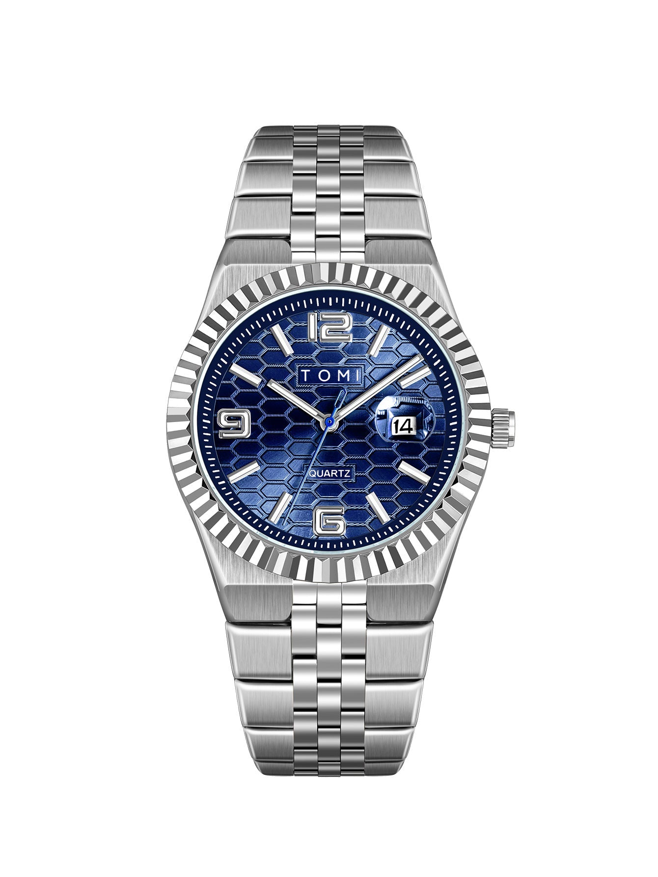 Minimalist Men's Quartz Wristwatch with Classic Silver Finish