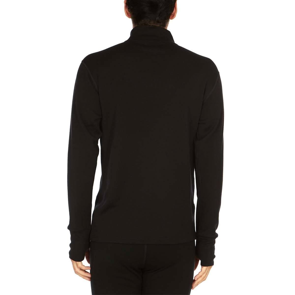 Men's Heavyweight Merino Wool 1/4 Zip Pullover - Navy, Black