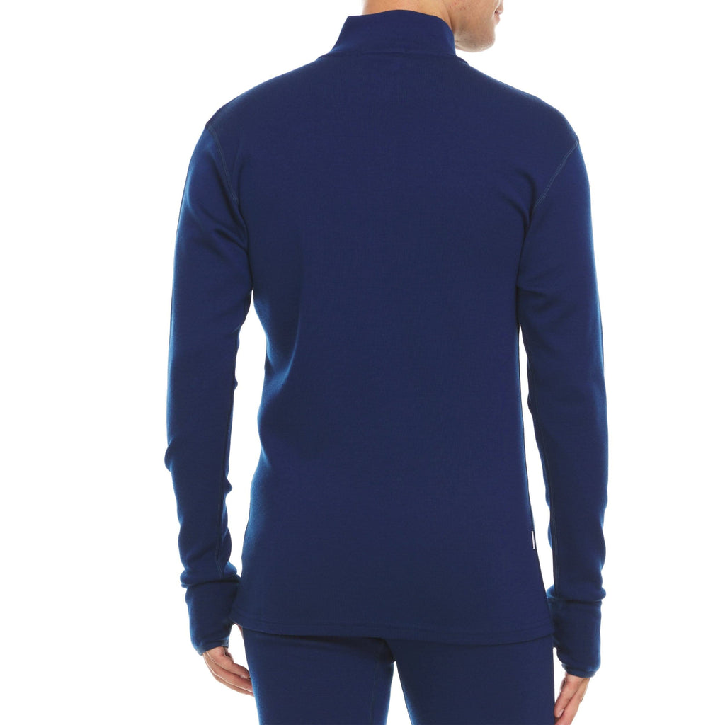 Men's Heavyweight Merino Wool 1/4 Zip Pullover - Navy, Black