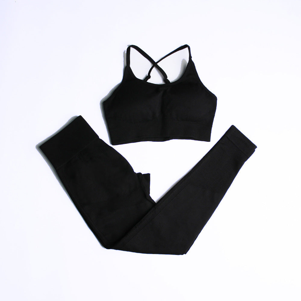 Women High Waist Seamless Yoga Leggings Sculpting Workout Pants - Image 8