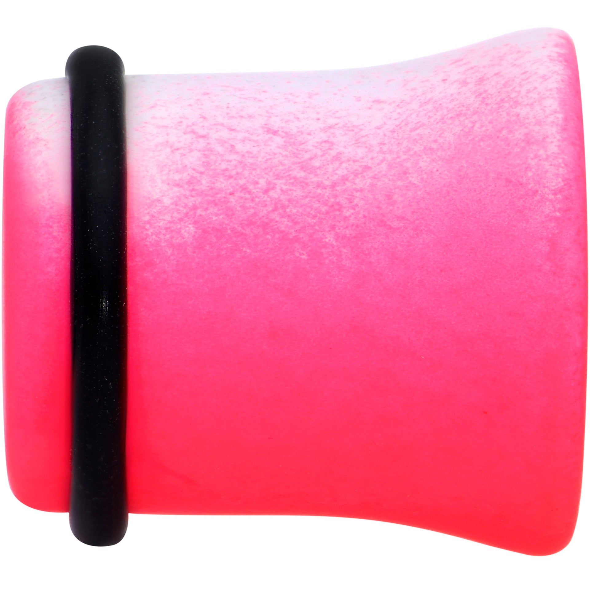 White Pink Ombre Matte Acrylic Single Flare Ear Plugs 2mm-12mm