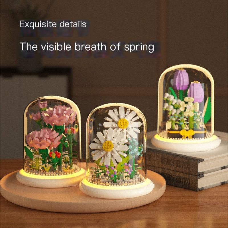 Eternal Flower Bouquet Sunflower Building Block Set