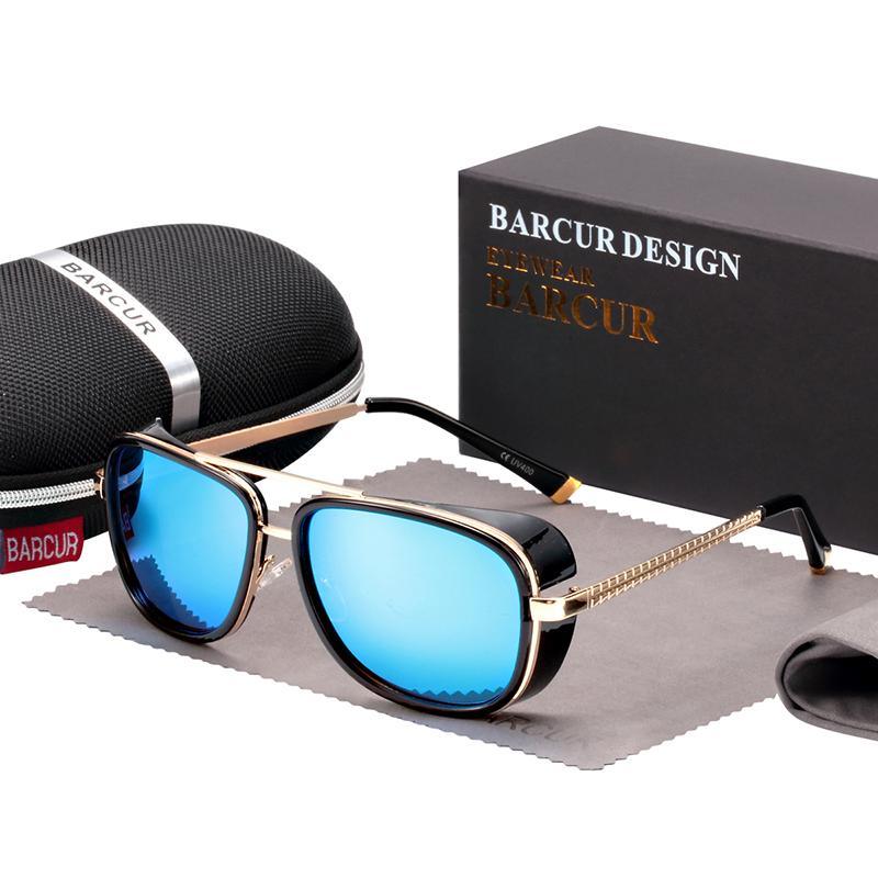 Steampunk Tortoise Mirrored Round Sunglasses UV400 Modern Fashion