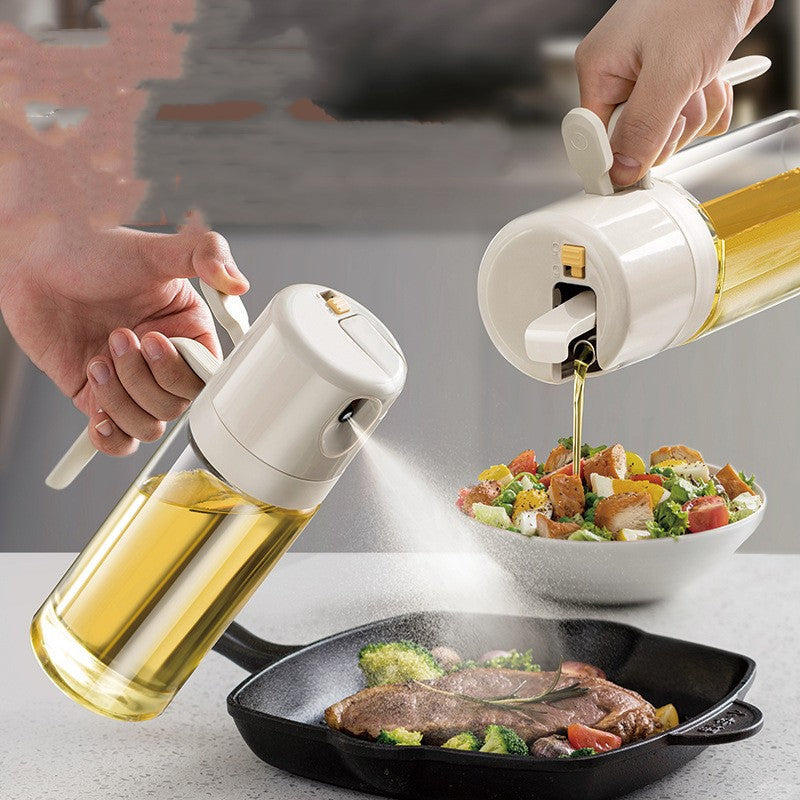 2-in-1 Automatic Oil Sprayer and Dispenser for BBQ and Cooking