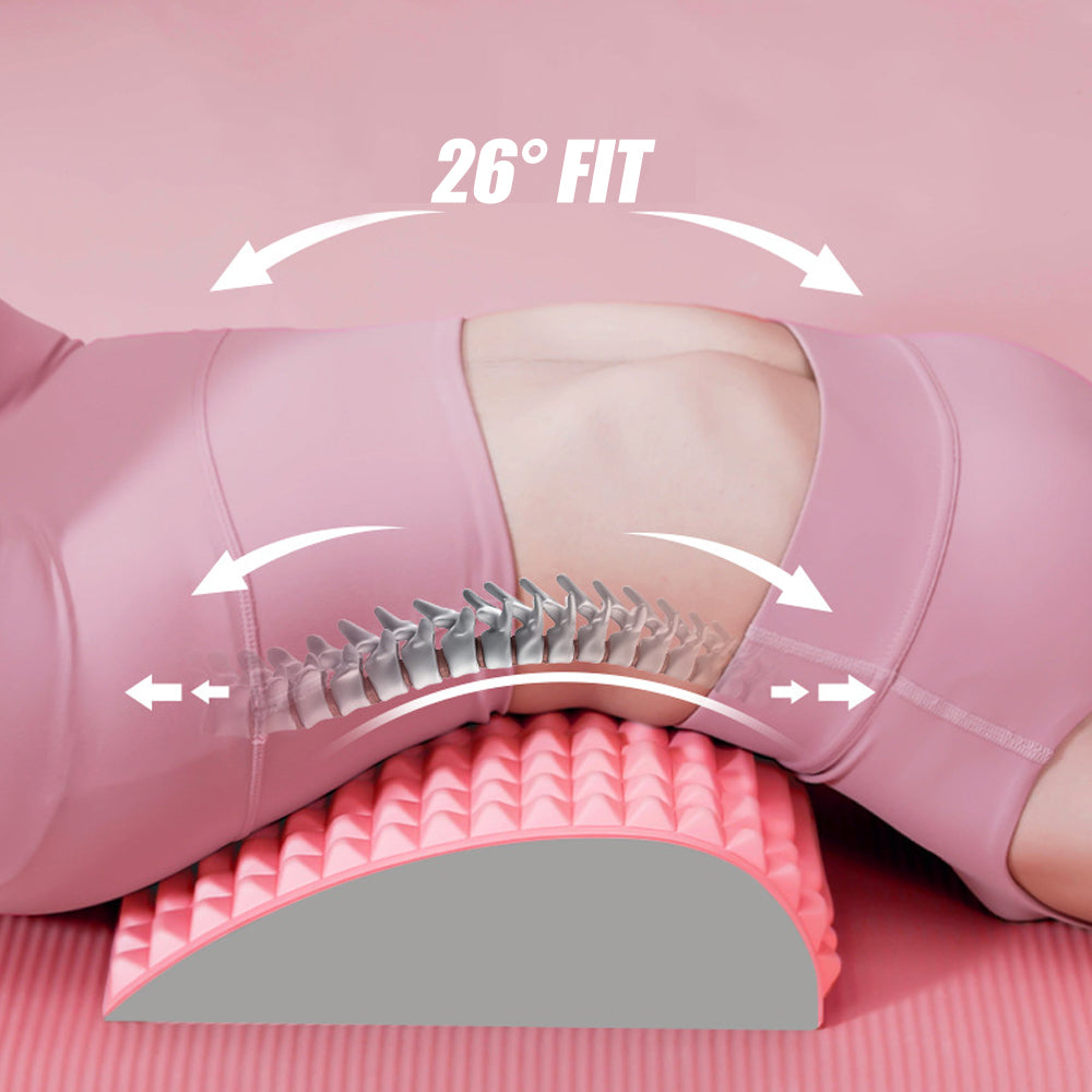 Perfecsy EVA foam back stretcher and neck massager for lumbar pain relief
