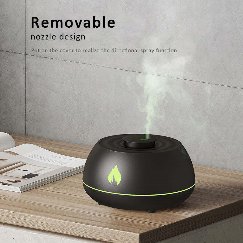 Modern Flame Humidifier & Essential Oil Diffuser with 7 Colors