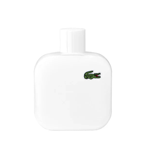 Bottle of Lacoste Eau de Lacoste Blanc Eau de Toilette in white packaging