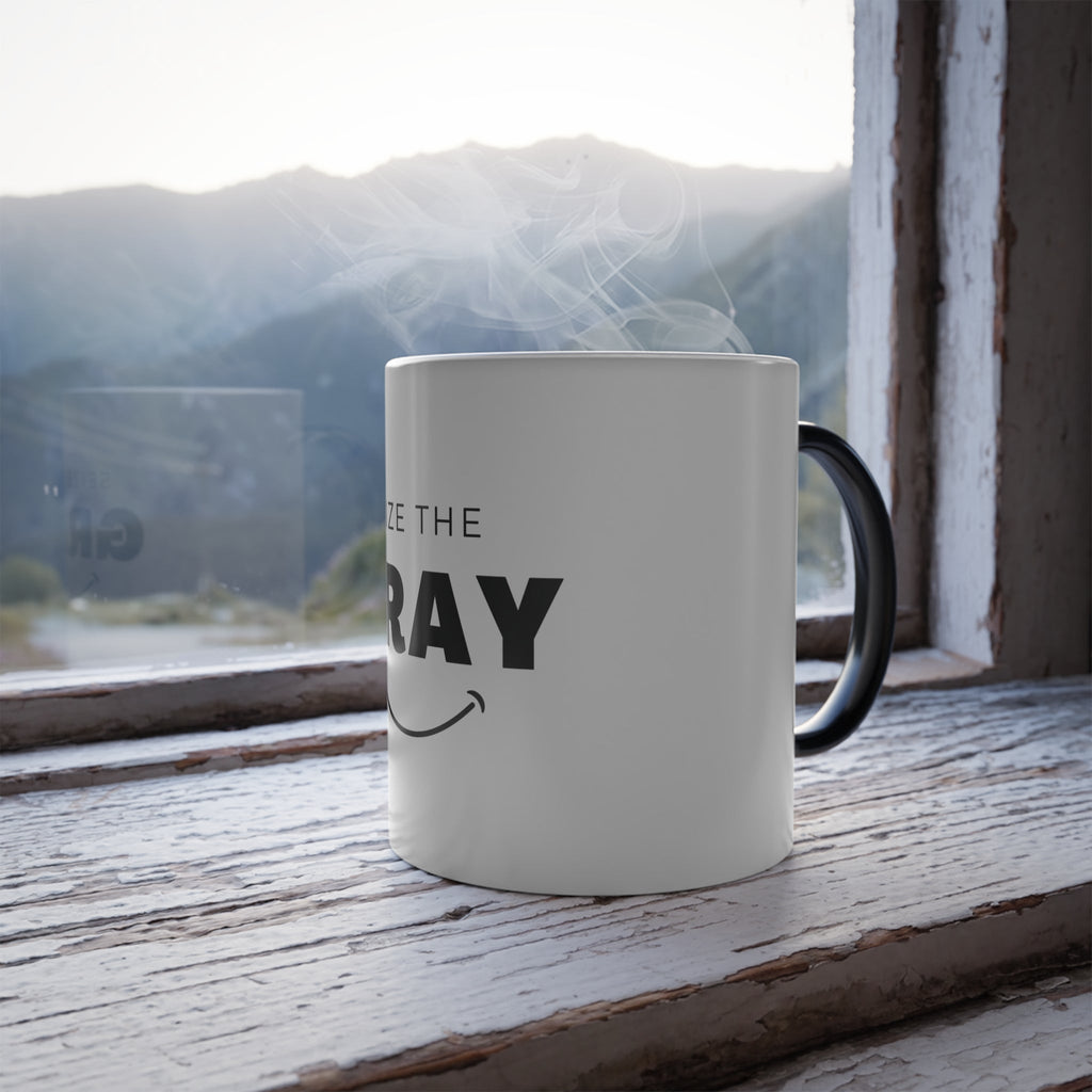Seize the Gray Color Morphing Mug 11oz - Heat Reactive Ceramic