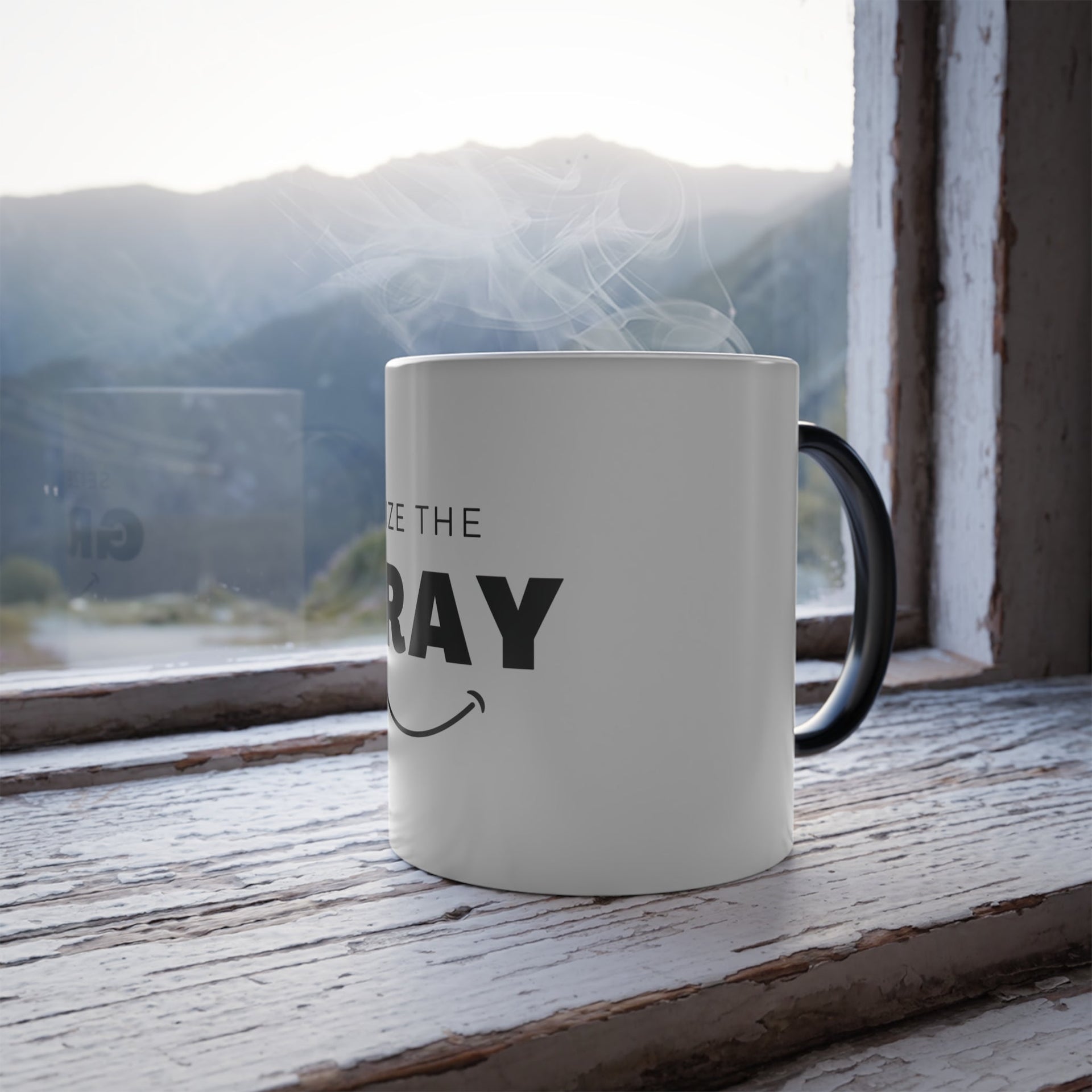 Seize the Gray Color Morphing Mug 11oz - Heat Reactive Ceramic