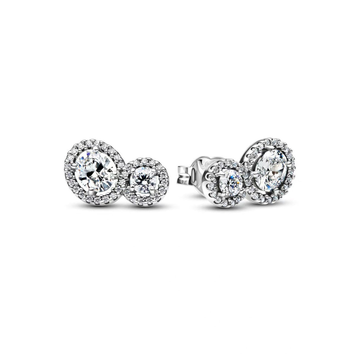Fashionable And Versatile White Copper-Plated 925 Silver Earrings