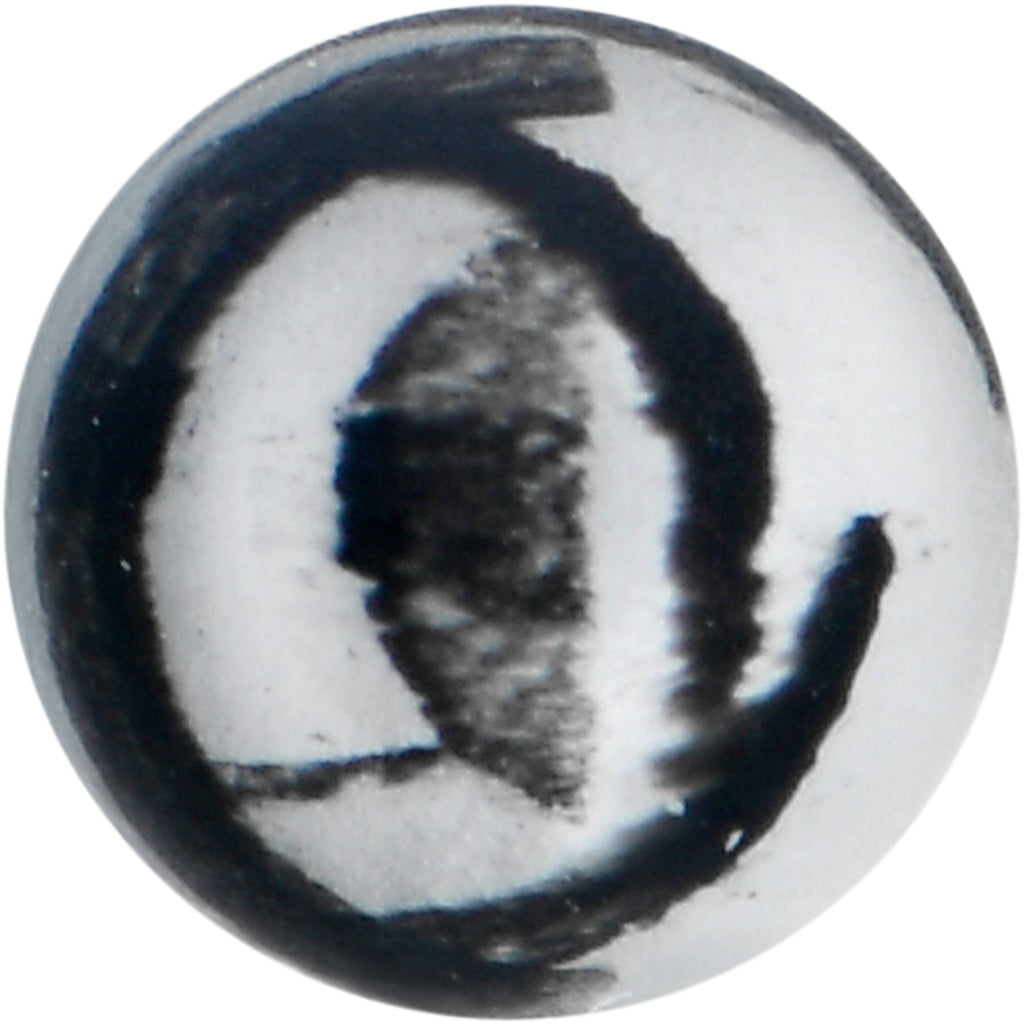 16G 5/16 Matte Grey Zebra Stripe Labret Monroe Tragus