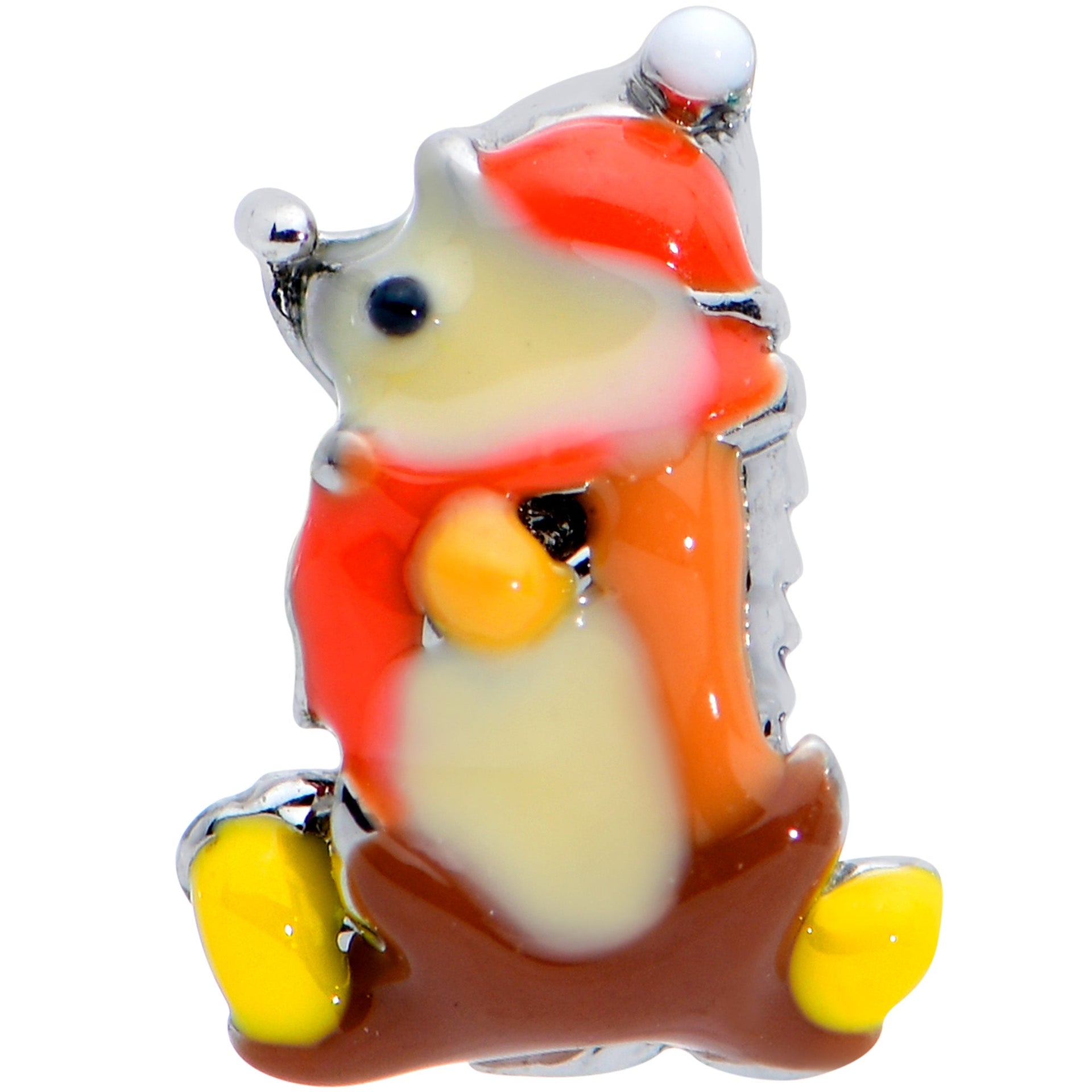 Winter Hedgehog Labret Monroe Tragus Ring 16 Gauge