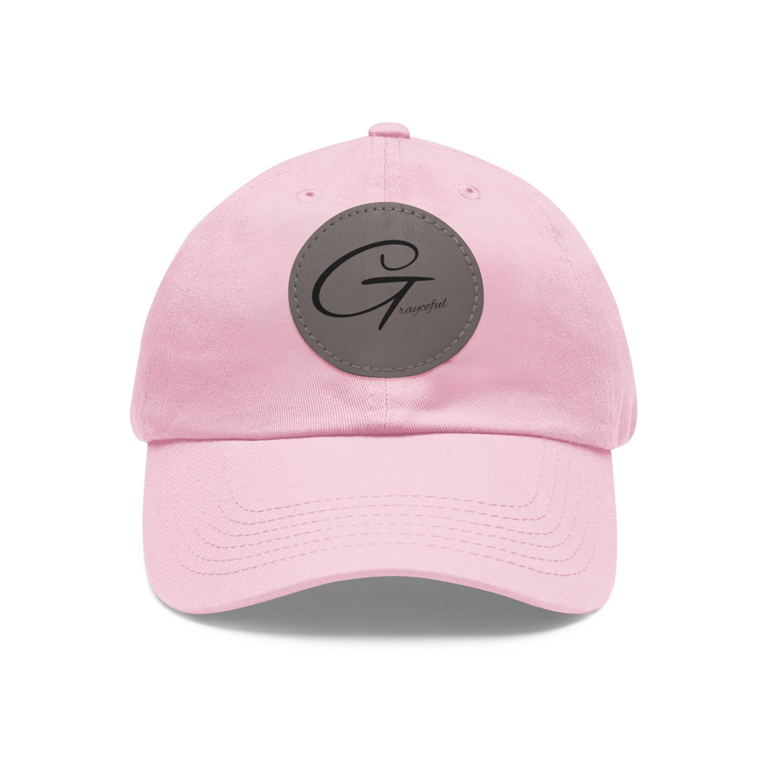 Unstructured Cotton Baseball Cap with Minimalist Leather Patch