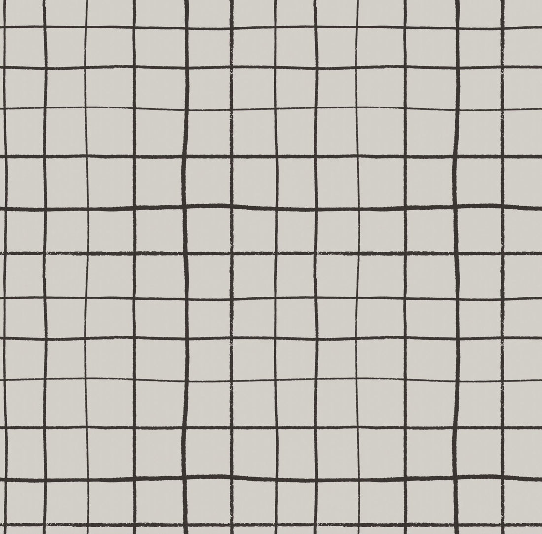 Asher Modern Geometric Removable Wallpaper in White & Black