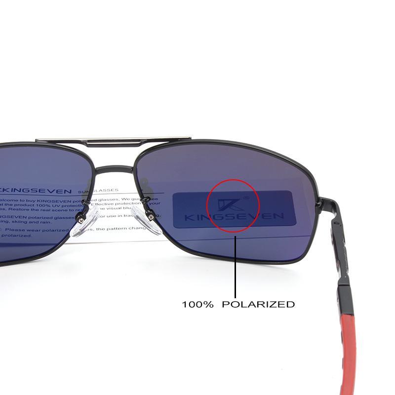 Men's Aluminum Magnesium Polarized Rectangular Driving Sunglasses
