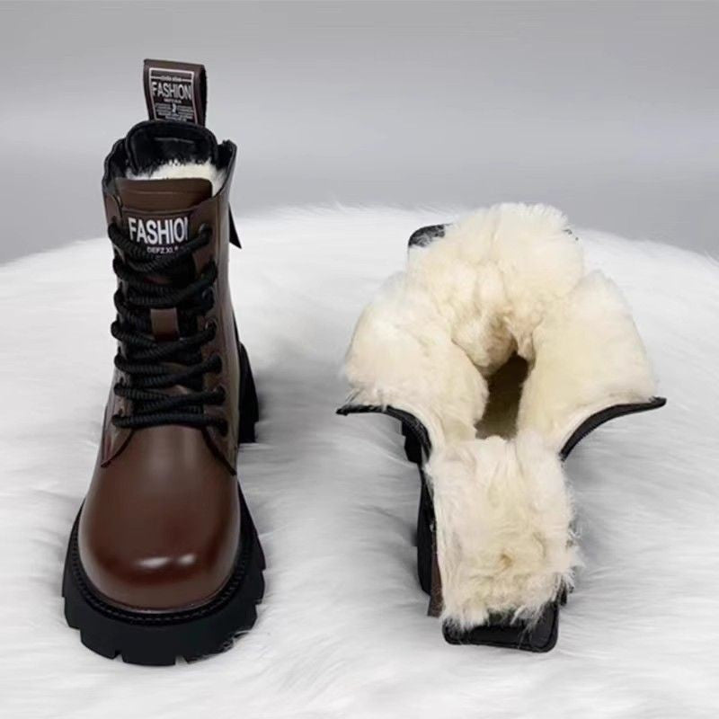 Women’s Padded Insulated Winter Boots – Stylish Thick Sole Snow Boots