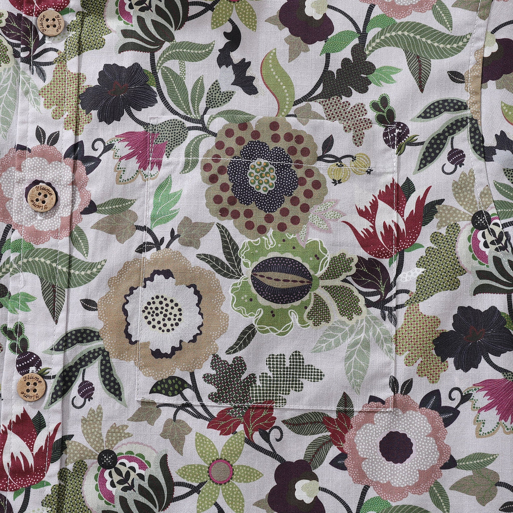 Men's Floral Circus Short Sleeve Cotton Hawaiian Shirt