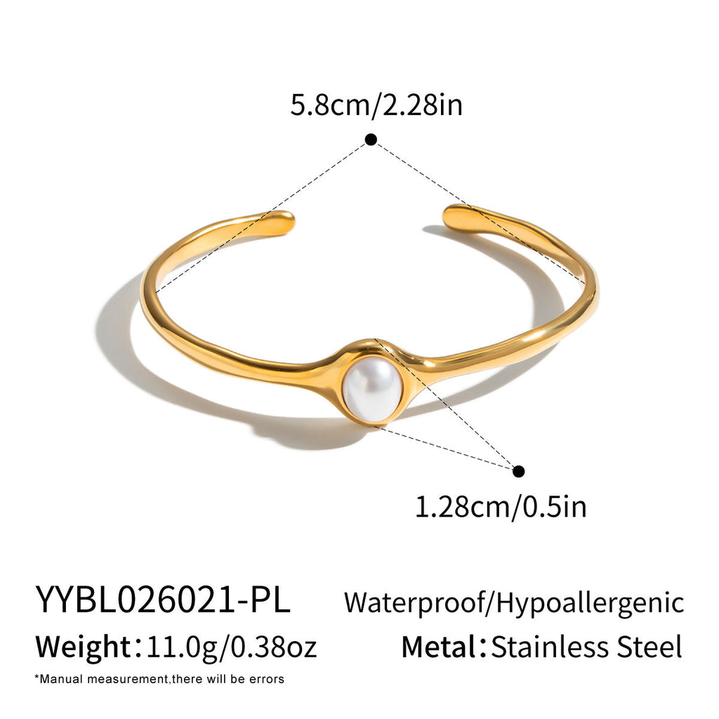 Natural Stone Round Ring Bracelet For Women