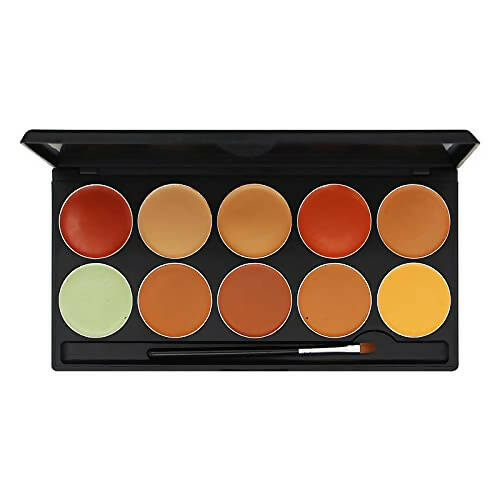Fashion Colour Studio Finish HD Foundation Palette with 10 cream makeup shades