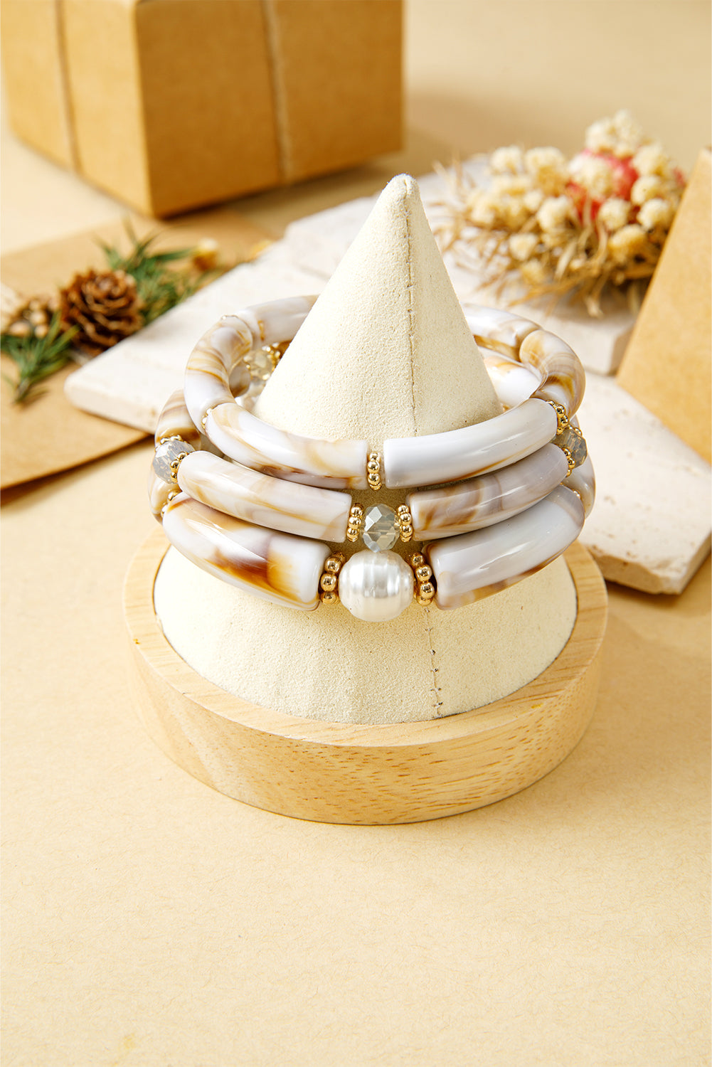 Eleanora Bead Stretch Bracelet Set