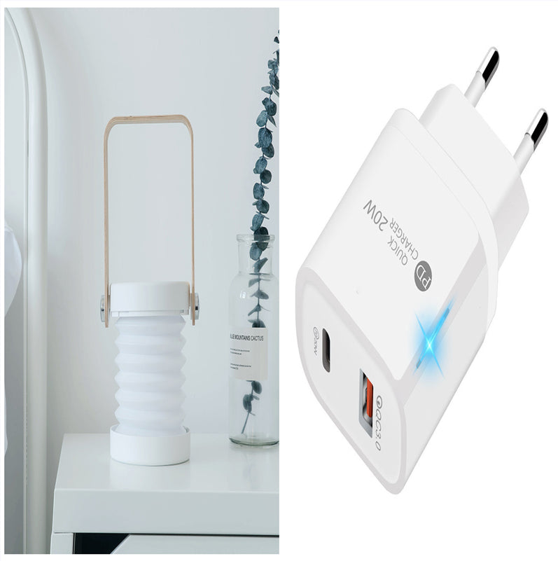 Foldable LED Lantern Lamp - Portable Touch Dimmable Reading Light
