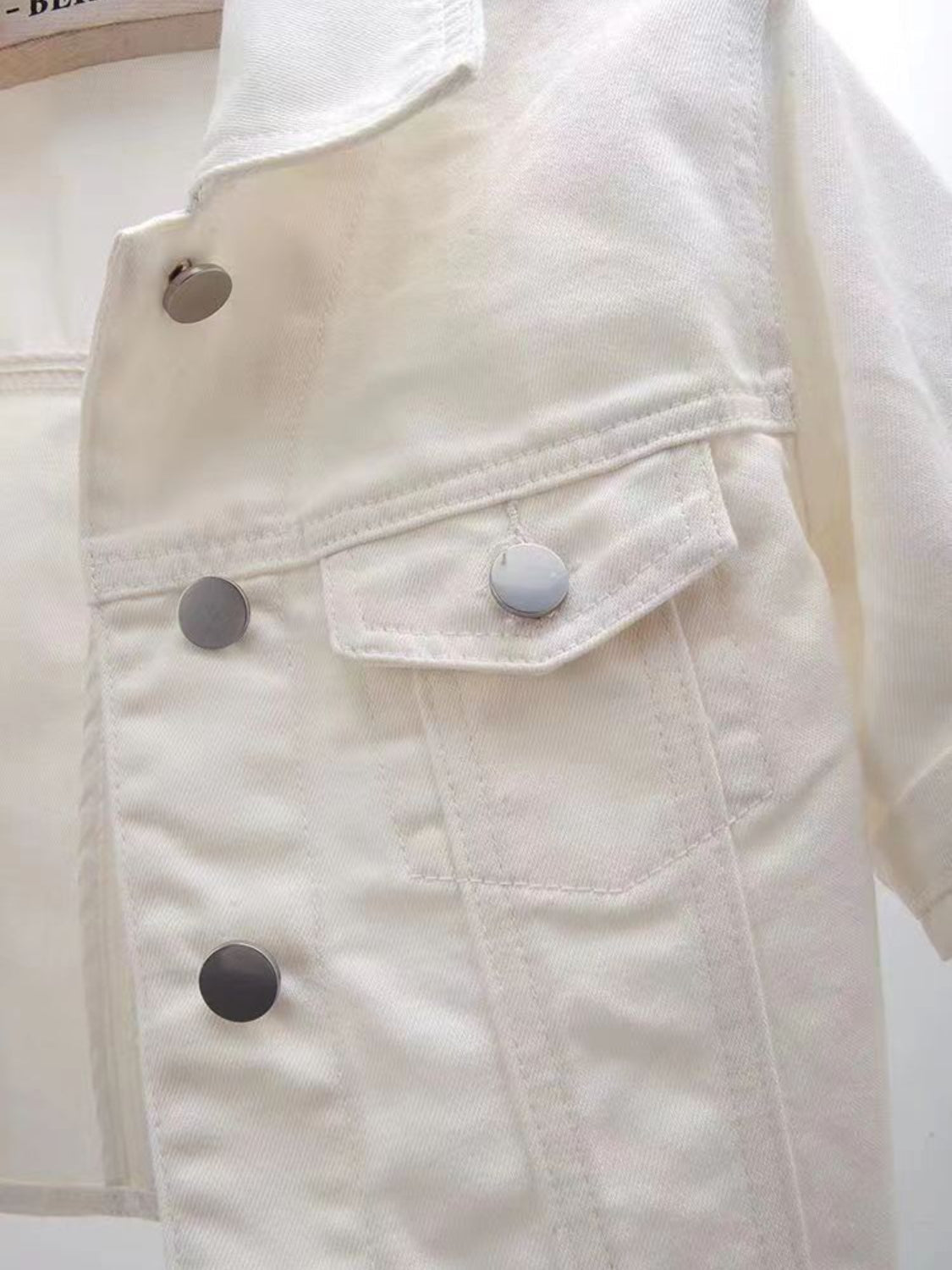 Women's Bright Yellow Cropped Button-Down Trucker Jacket - Image 21