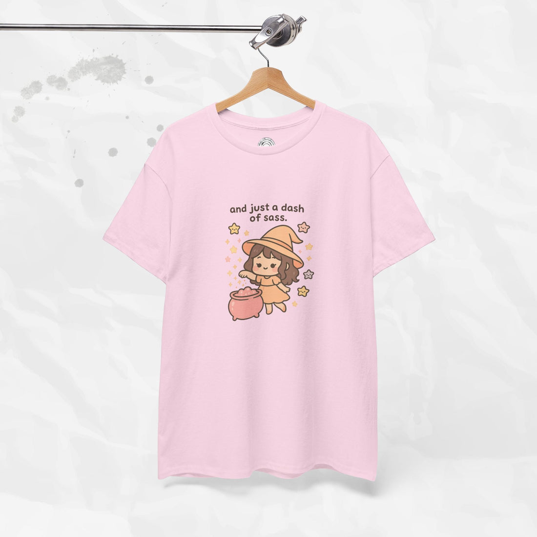 And Just a Dash of Sass Graphic Tee in Soft Pink and Grey - Image 9