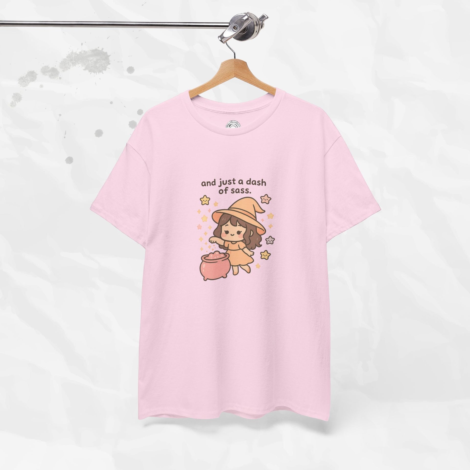 And Just a Dash of Sass Graphic Tee in Soft Pink and Grey - Image 9