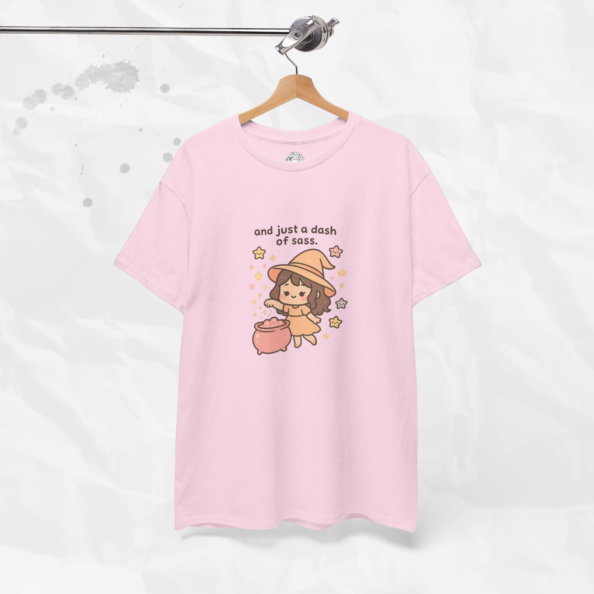 And Just a Dash of Sass Graphic Tee in Soft Pink and Grey - Image 9