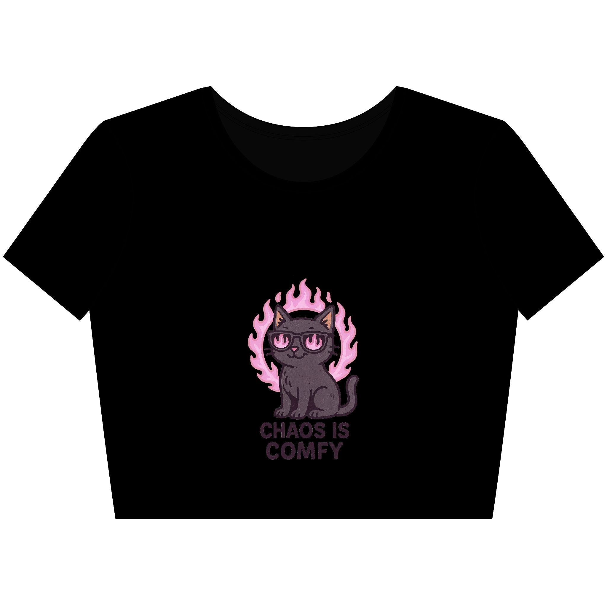 Chaos Is Comfy – Crop Top