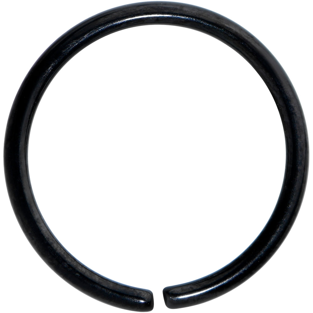 18G 3/8 Black PVD Grade 23 Titanium Bendable Hoop Ring